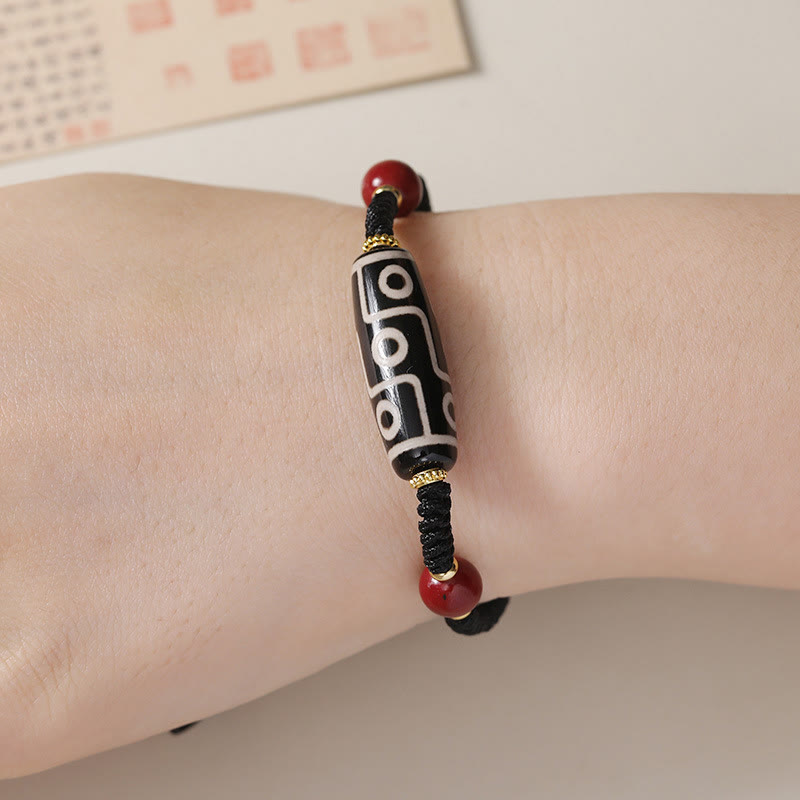 KarmaRipple's Handcrafted Tibetan Nine-eye Dzi Bead Protection Bracelet p5