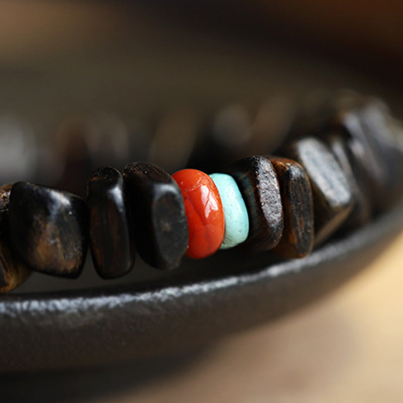 KarmaRipple's Agarwood Red Agate Balance Bracelet p12