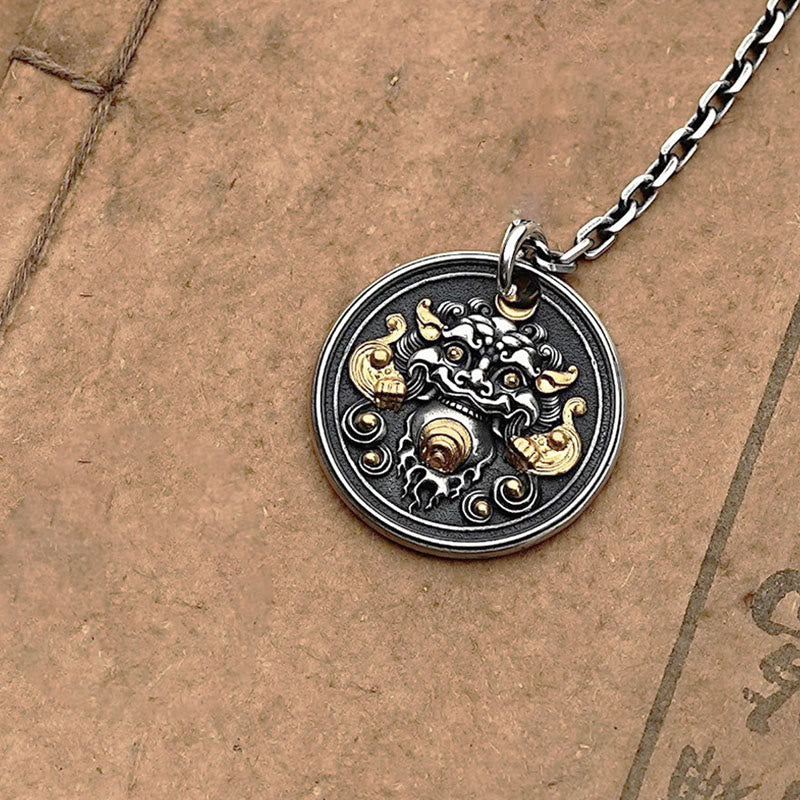 KarmaRipple's Tibetan Kirtimukha Amulet Balancing Pendant Necklace p3