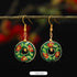 Green Flower Circle 2.9*2.2cm
