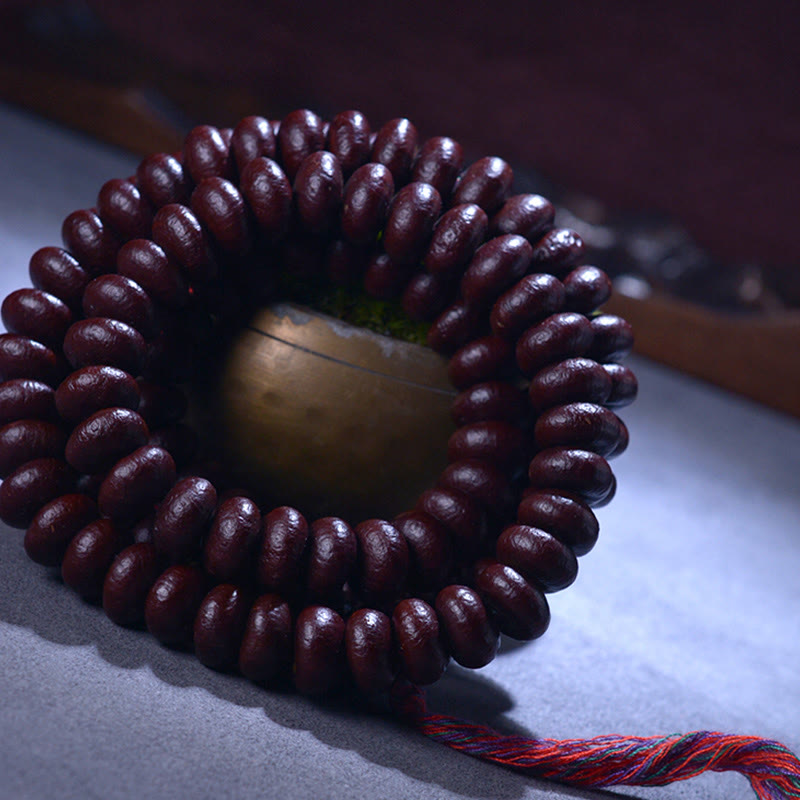 KarmaRipple's Authentic Tibet 108 Mala Beadwork Purple Bodhi Seed Wealth Bracelet p10