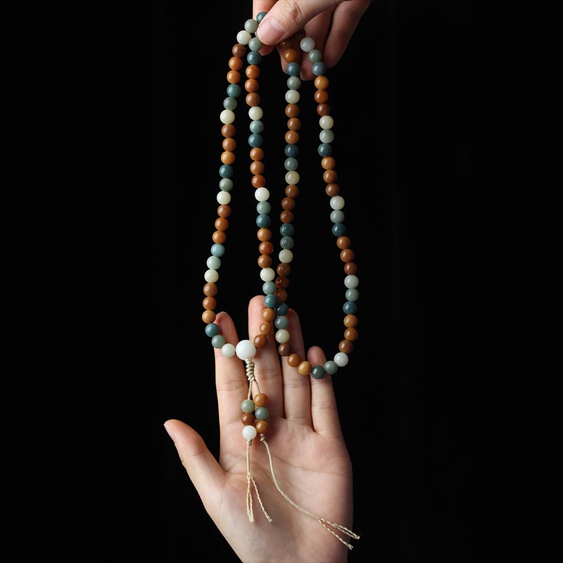 KarmaRipple's Bodhi Seed Mala Balance Wisdom Bracelet p9