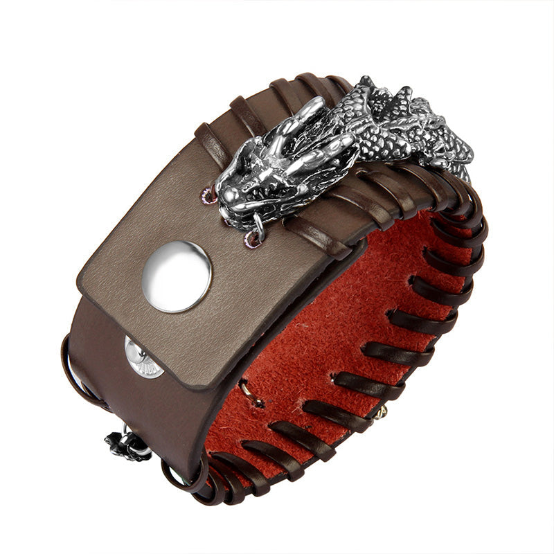 KarmaRipple's Dragon Leather Protection Weave Bracelet p9