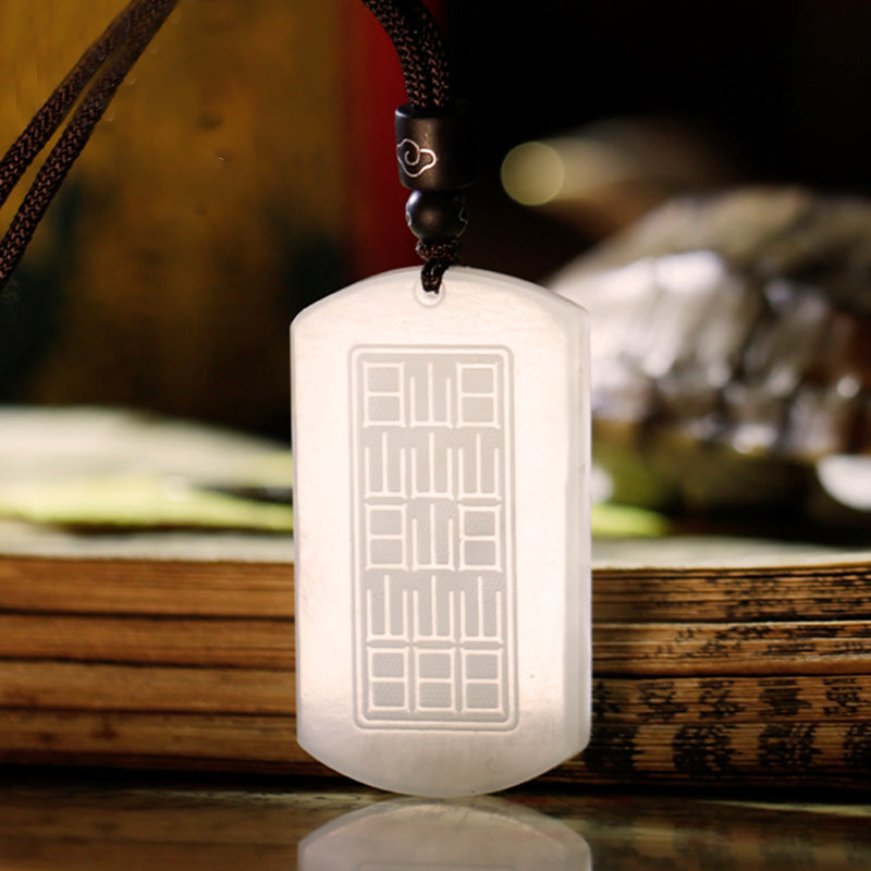 KarmaRipple's Ivory Jade PiXiu Yin Yang Fortune Protection Pendant Necklace p8