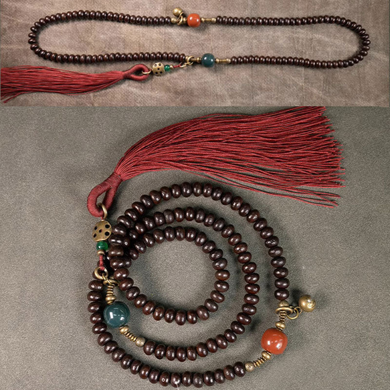 KarmaRipple's 108 Mala Beadwork Authentic Tibet Purple Bodhi Seed Auspiciousness Bracelet p14
