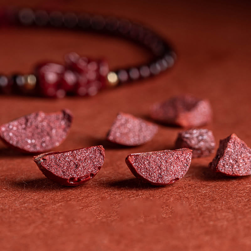 KarmaRipple's Garnet Cinnabar PiXiu Blessing Calm String Bracelet p12