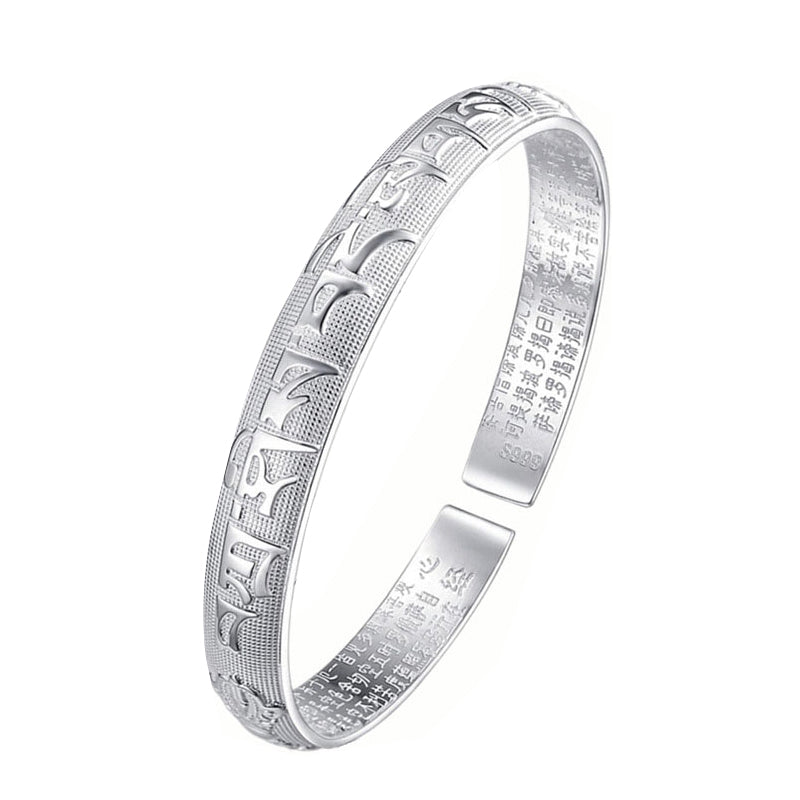 KarmaRipple's Tibetan Sanskrit Ivory Bronze Meditation Prayer Bracelet Bangle p14