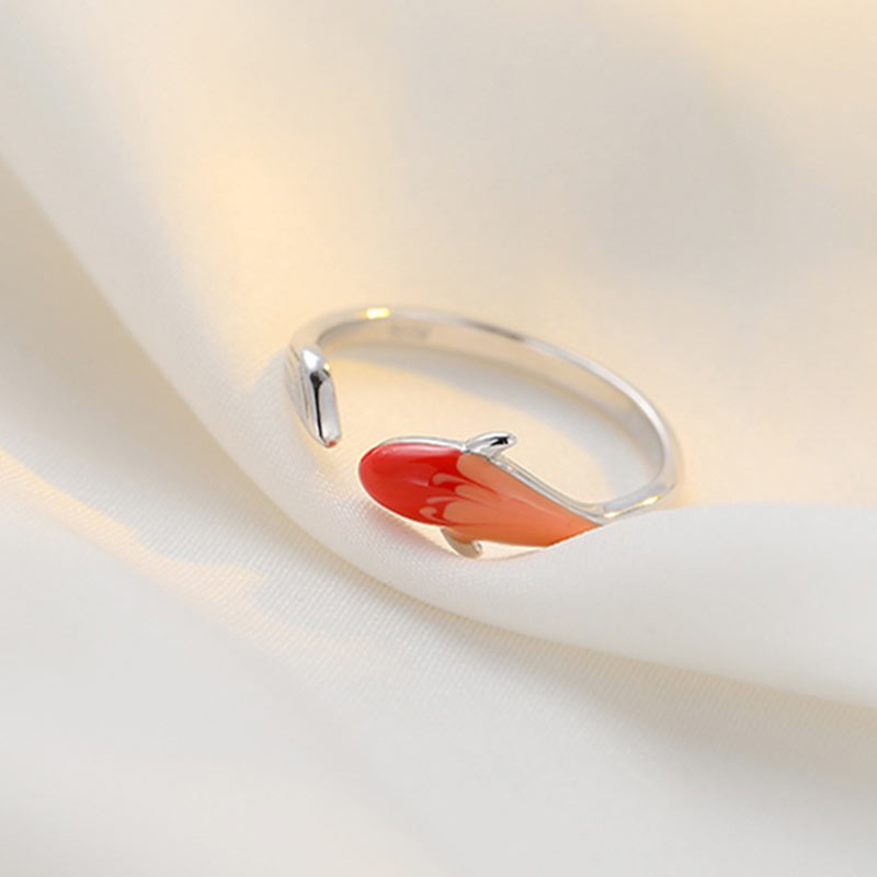 KarmaRipple's Koi Fish Bronze Balance Fortune Adjustable Ring p8