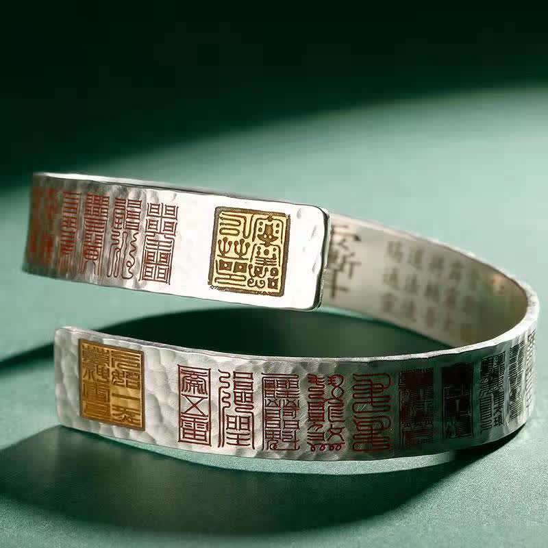 KarmaRipple's Letters Bronze Balance Balancing Cuff Bracelet Bangle p2