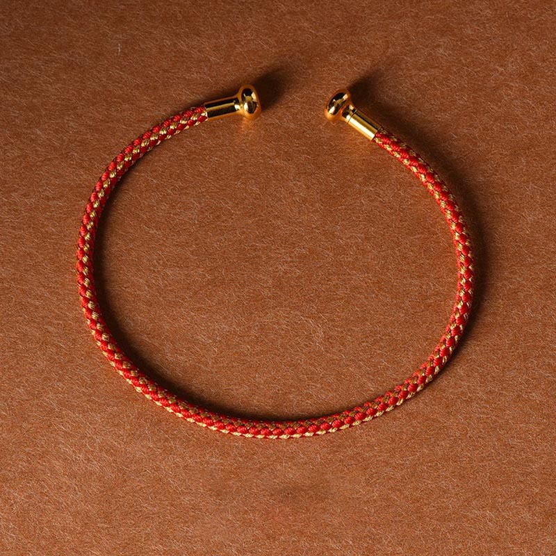 KarmaRipple's Simple Design Handmade Fortune Braid String Cuff Bracelet p51