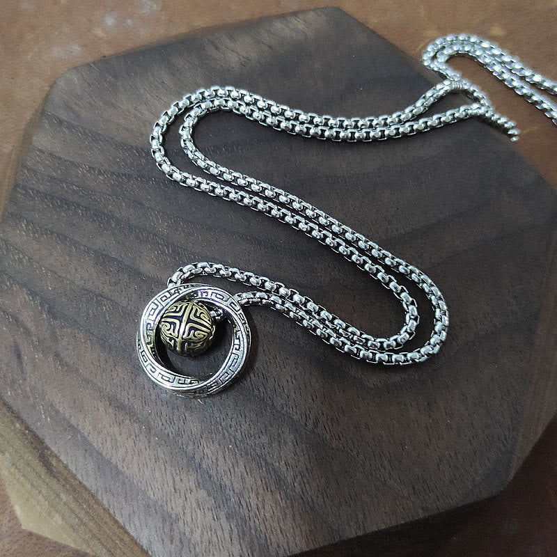 KarmaRipple's Mobius Fortunate Bead Bronze Wealth Pendant Necklace p6