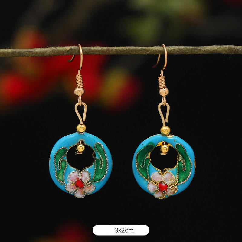 KarmaRipple's Lotus Butterfly Flower Alloy Bronze Enlightenment Drop Earrings p14