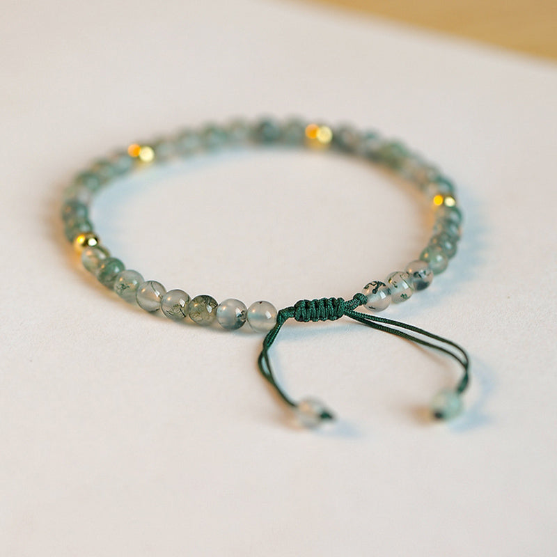 KarmaRipple's Moss Agate Fortunate Balance Bracelet p7