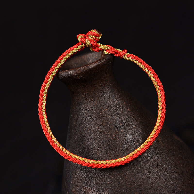 KarmaRipple's Two-Color Rope Handcrafted Eight Thread Peace Weave Bracelet p10