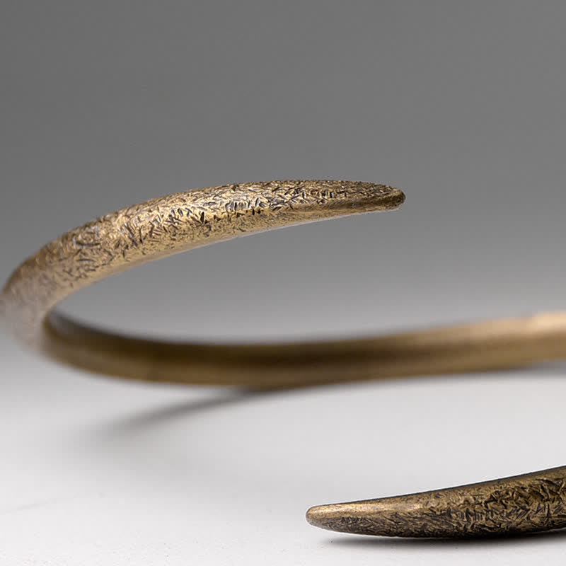 KarmaRipple's Simple Design Bronze Fortune Adjustable Cuff Bracelet p5