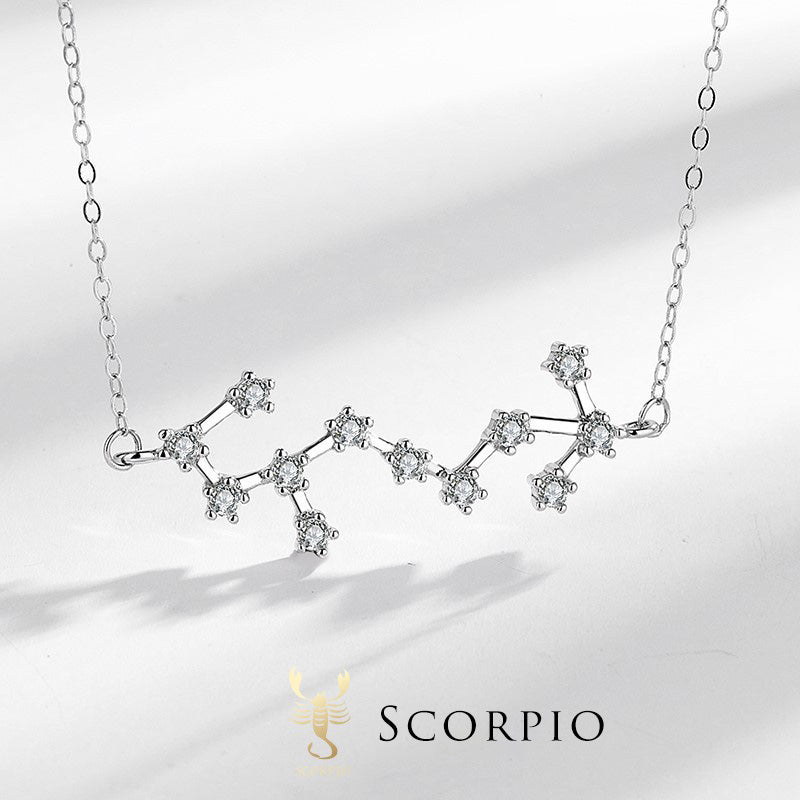 KarmaRipple's 925 Sterling Silver 12 Constellations of the Zodiac Astrology Blessing Pendant Necklace p38