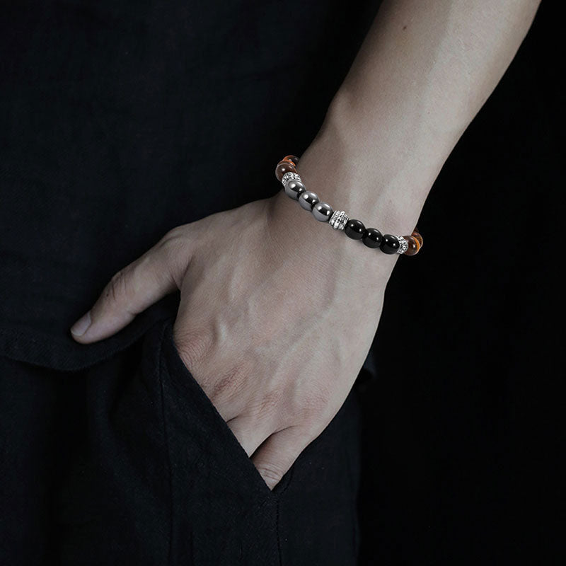 KarmaRipple's Tiger Eye and Hematite Good Fortune and Balancing Bracelet p7