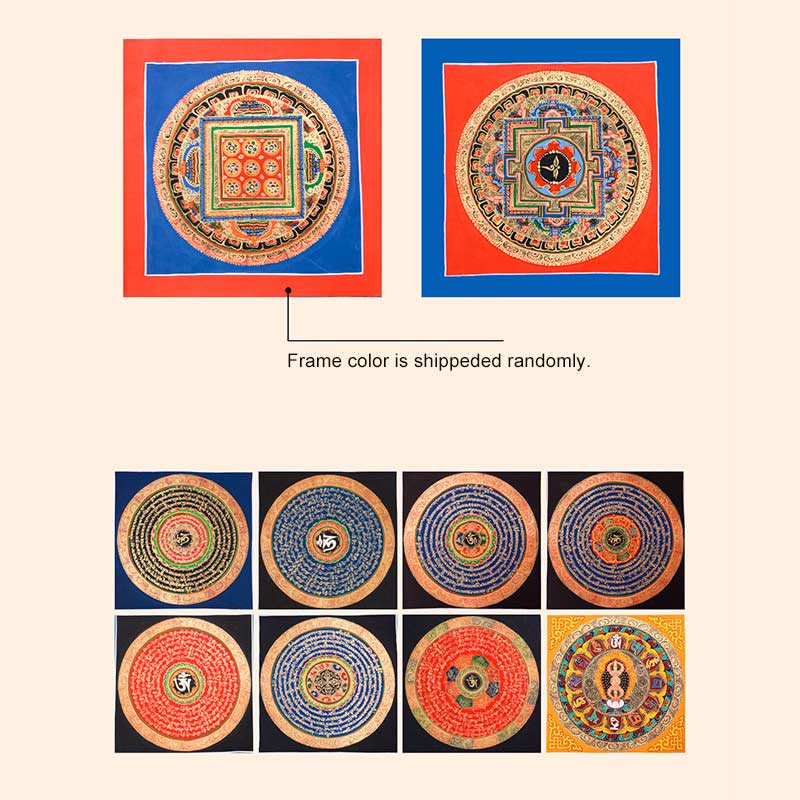 KarmaRipple's Tibetan Handmade Thangka Painting Blessing Thangka Blind Box Random Color Pattern p20