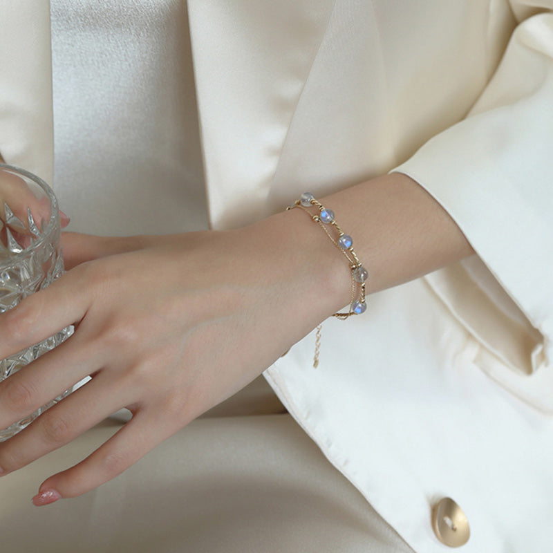 KarmaRipple's Moonstone'sitive Charming Chain Bracelet p12