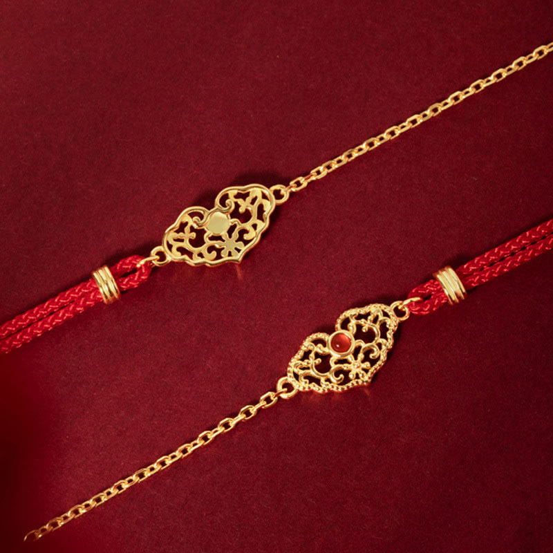 KarmaRipple's Lock of Good Wishes Fortune Strength Chain Bracelet p2