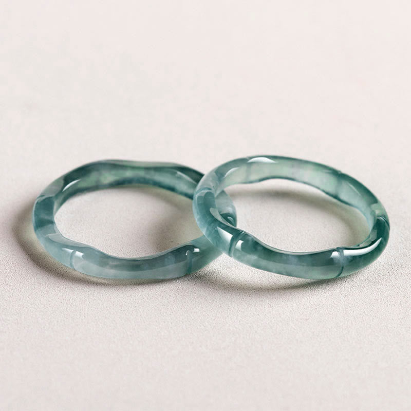 KarmaRipple's Authentic Jade Bamboo Prosperity Abundance Ring p15