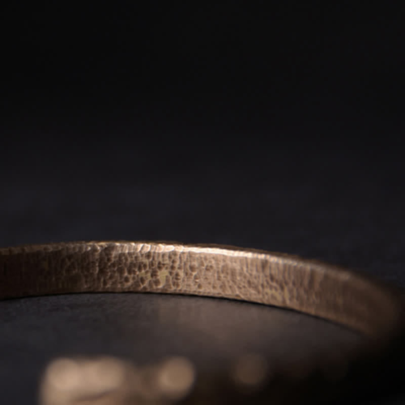KarmaRipple's Simple Design Bronze Wealth Cuff Bracelet p11