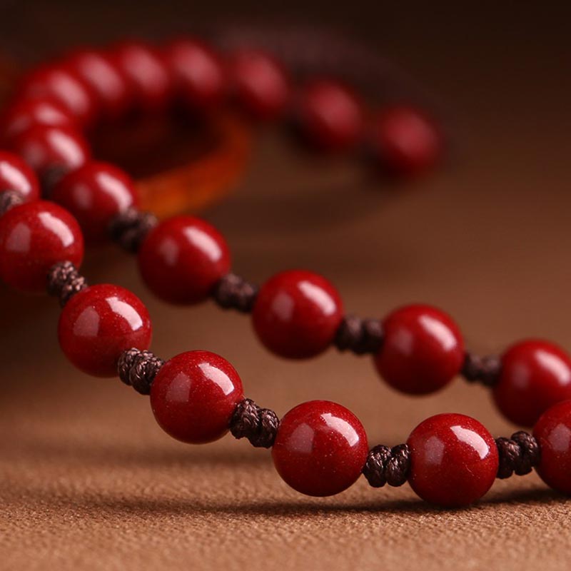 KarmaRipple's Year Of The Dragon Authentic Cinnabar Hetian Jade Bead Bronze Coin Attract Wealth Strength Pendant Necklace p6