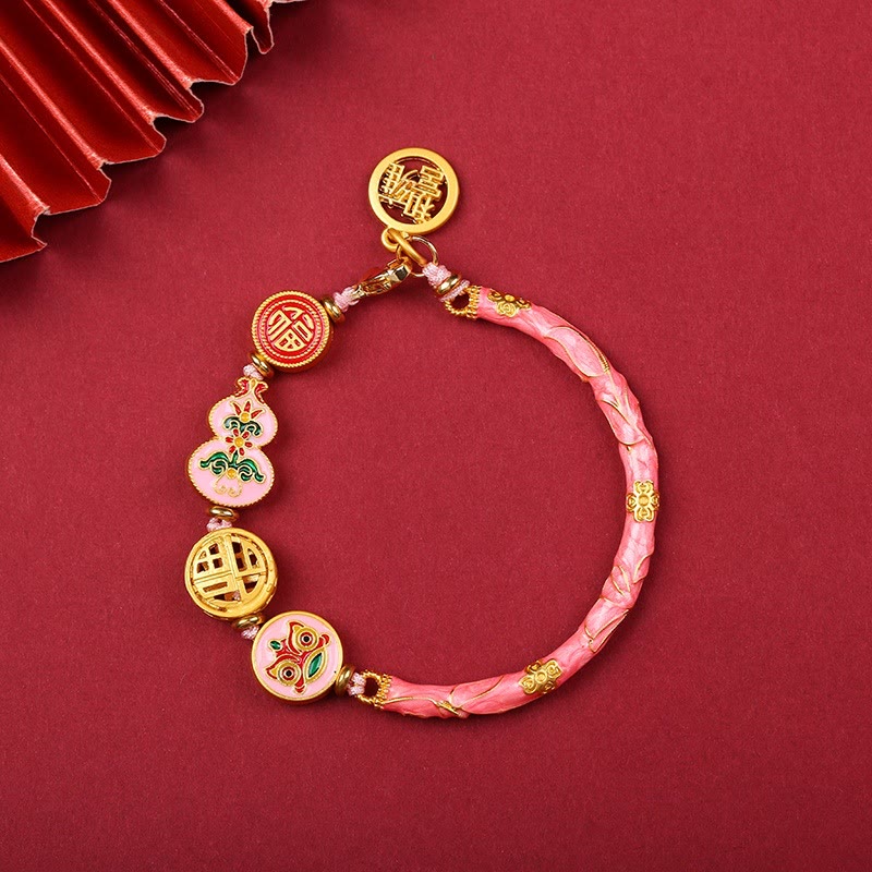 KarmaRipple's Tibetan Gourd Fortune Happiness Lion Wealth Fortune Bracelet p16