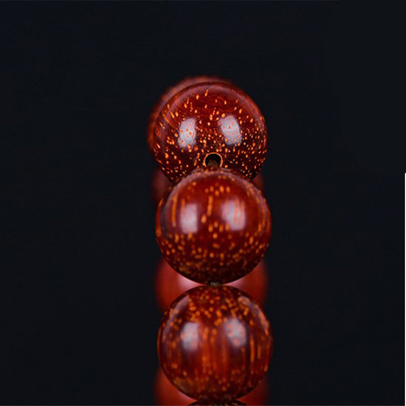 KarmaRipple's Tibetan Small Leaf Red Sandalwood Balance Bracelet p17