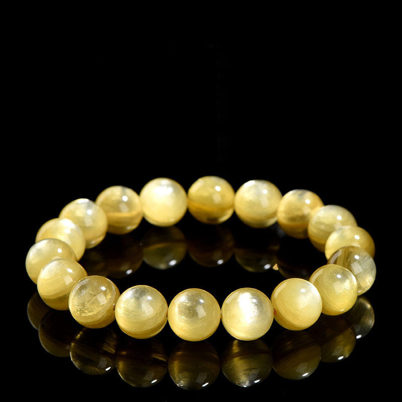 KarmaRipple's Authentic Golden Lepidolite Protection Prosperity Bracelet p1