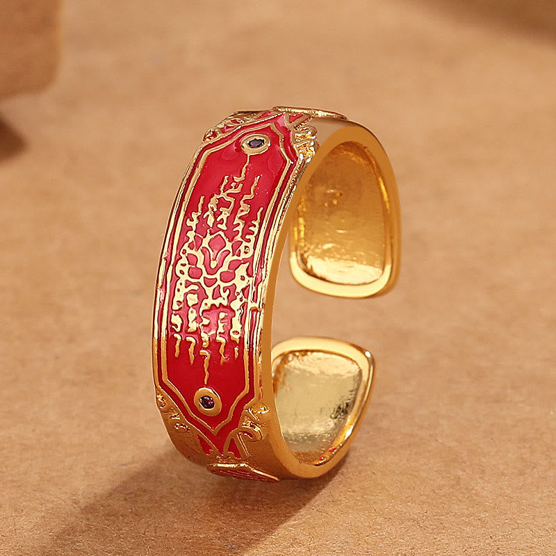 KarmaRipple's Five Scriptures Bronze Balancing Ring p1