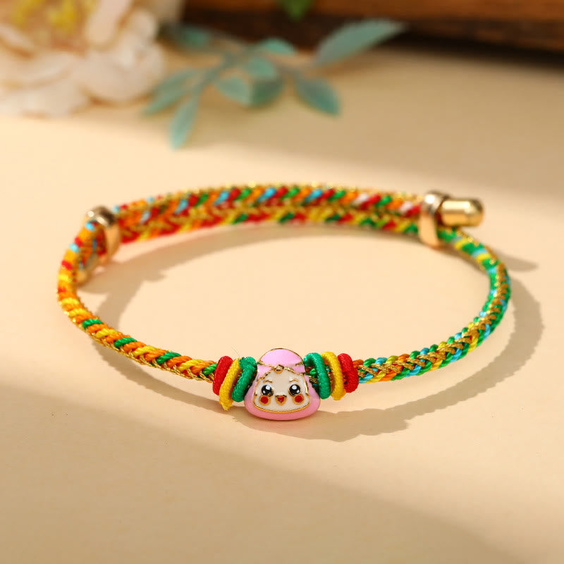 KarmaRipple's Colorful Rope Zongzi Pattern Fortune Handmade Child Adult Bracelet p35