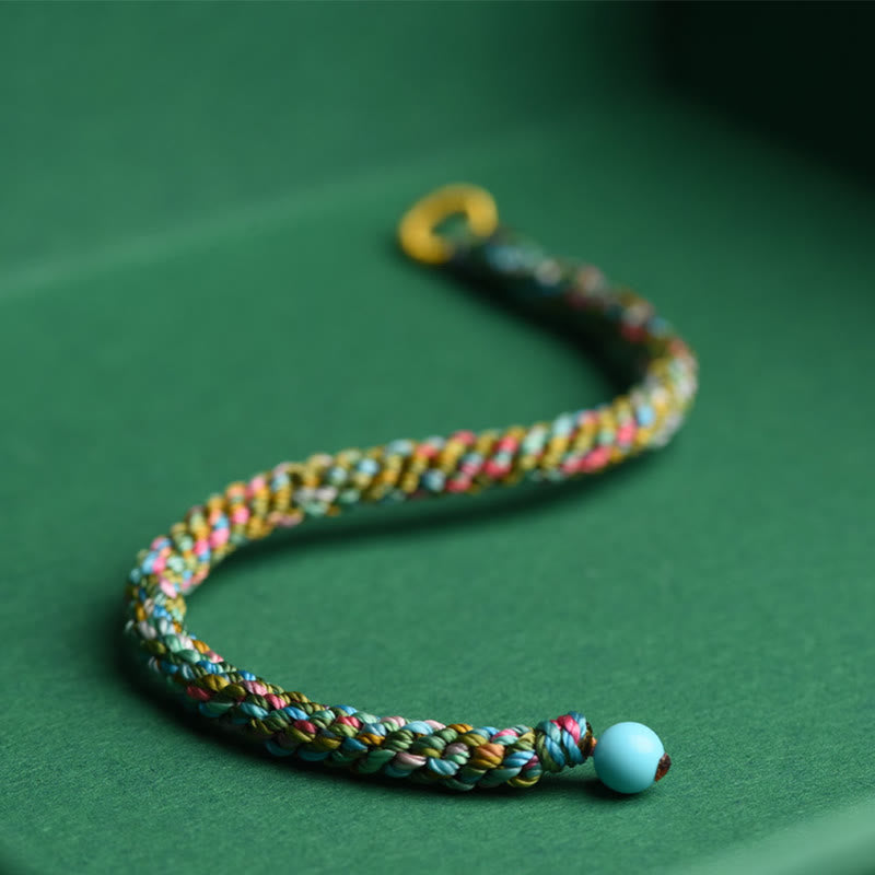 KarmaRipple's Colorful Rope Fortune Handcrafted Woven Child Adult Bracelet p5