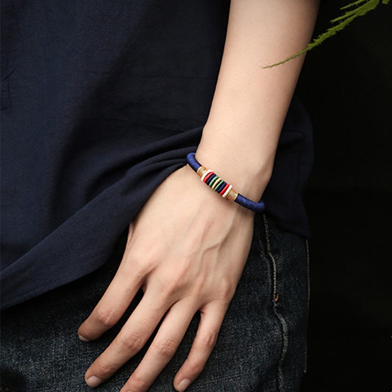 KarmaRipple's Tibetan Handmade Colorful King Kong Weave Five Elements Fortune Braid String Bracelet p17
