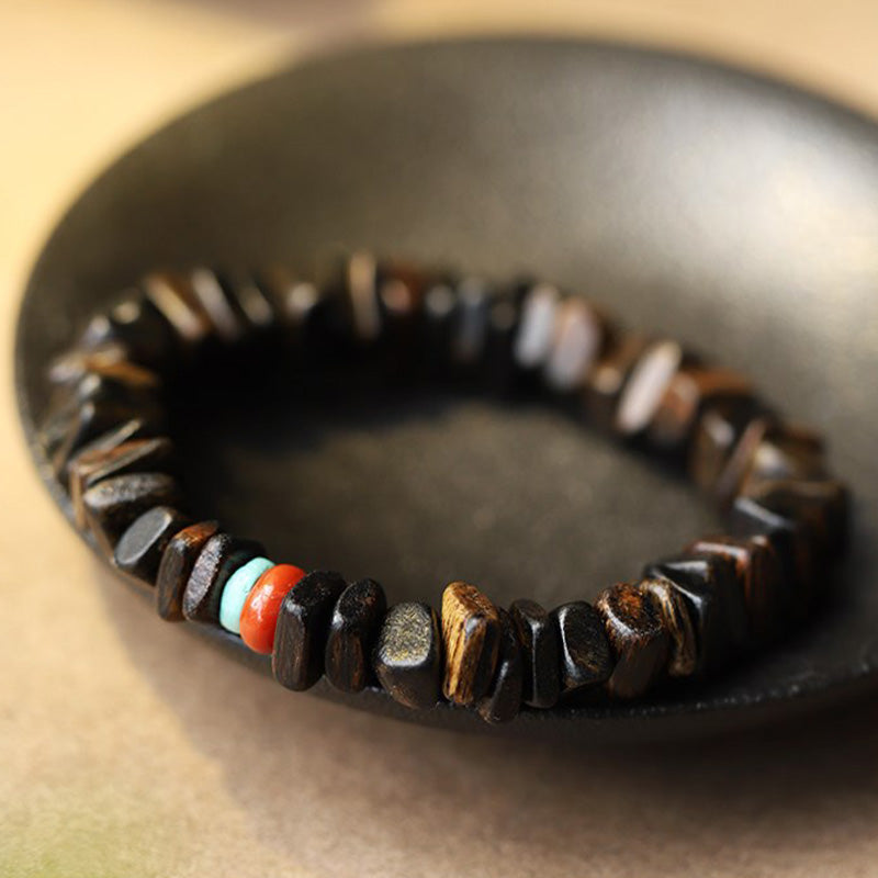 KarmaRipple's Agarwood Red Agate Balance Bracelet p7