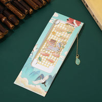 KarmaRipple's Elk Koi Fish Crane Nine Tailed Fox Metal Brass Hollow Bookmark