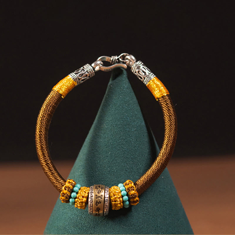 KarmaRipple's Handmade Tibetan Amulet King Kong Weave Fortune Protection Woven Bracelet p8