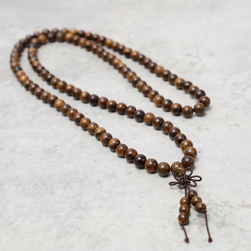 KarmaRipple's 108 Mala Beadwork Bracelet Prayer Meditation Sandalwood Elastic p7