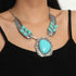Synthetic Turquoise&Feather