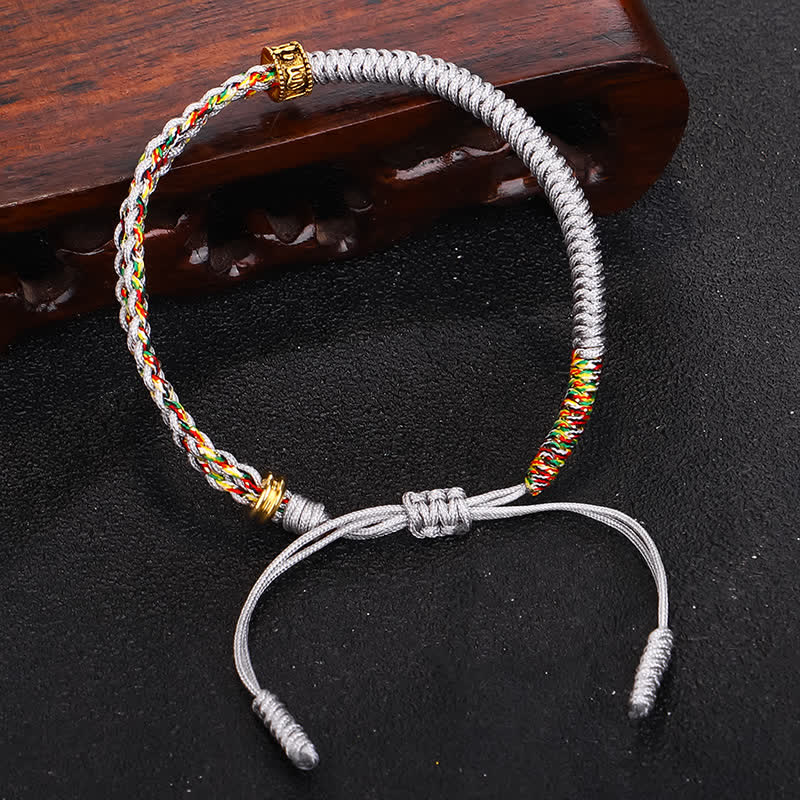 KarmaRipple's Om Mani Padme Hum Protection Fortune String Bracelet p10
