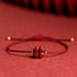 Dark Red / Anklet(Anklet Circumference 21-27cm) / With Golden Bead