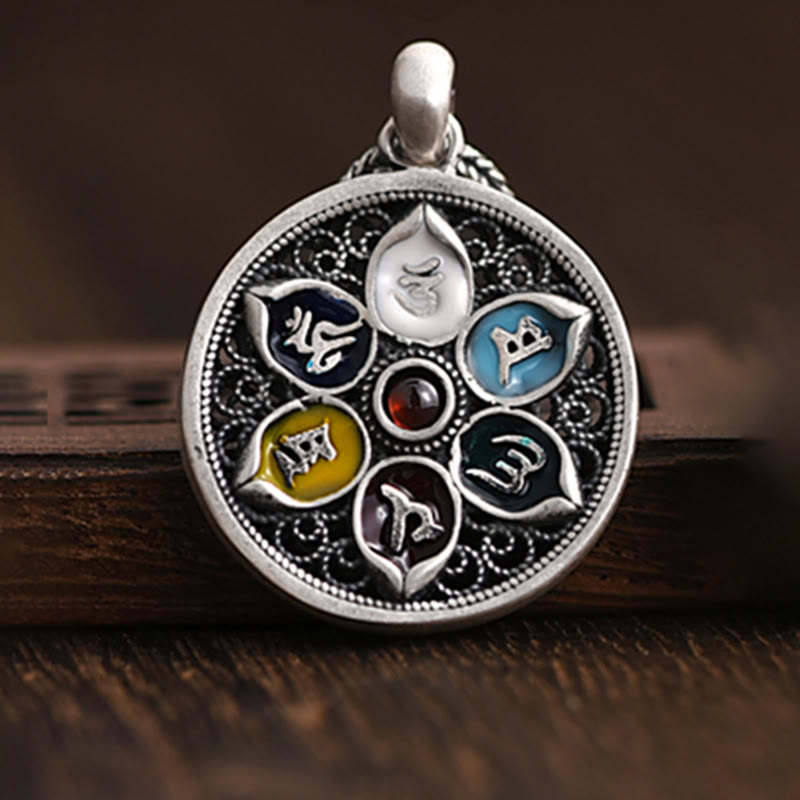 KarmaRipple's Tibetan Om Mani Padme Hum Purity Pendant Necklace p2