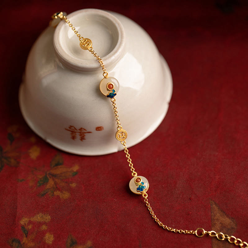 KarmaRipple's Auspicious Clouds Jade Pattern Fortune Bracelet p2