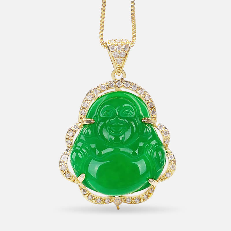 KarmaRipple's Good Fortune Laughing Buddha Pendant p1