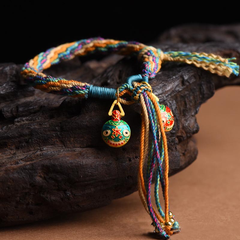 KarmaRipple's Gold Swallowing Beast Family Fortune Reincarnation Weave Braid Colorful String Bracelet p8