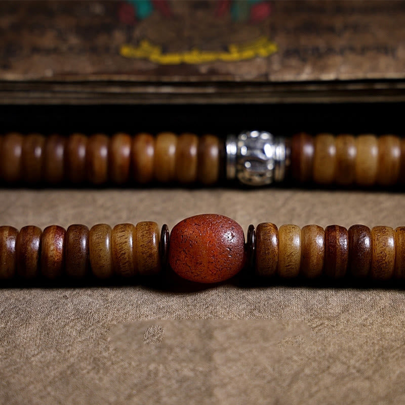 KarmaRipple's Tibetan 108 Mala Beadwork Yak Bone Dzi Bead PiXiu Nine Palaces Eight Diagrams Balance Bracelet p21