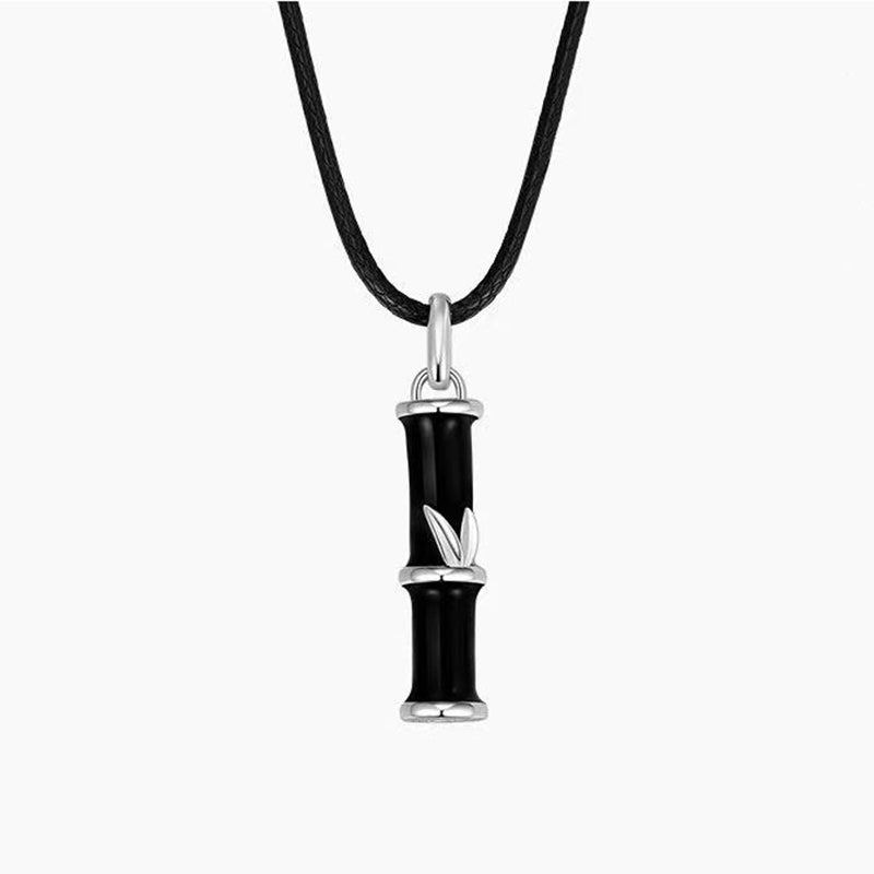 KarmaRipple's Bamboo Design Bronze Fortune Pair Pendant Necklace p12