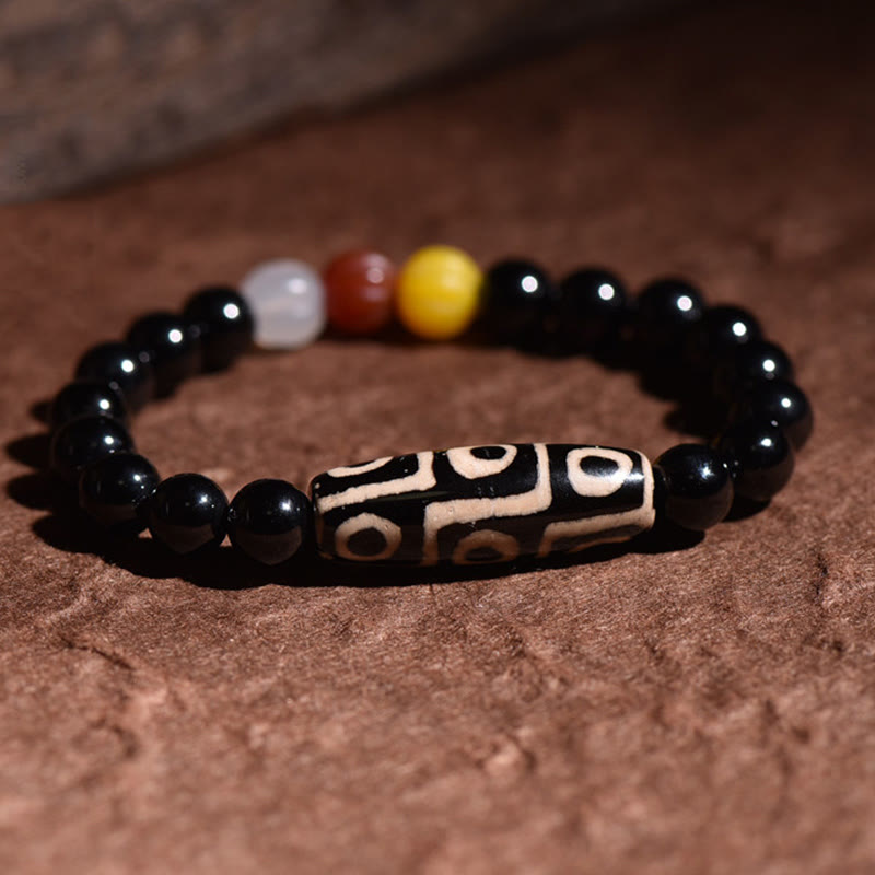 KarmaRipple's Tibetan Authentic Nine-Eye Dzi Bead Wealth Power Bracelet p2