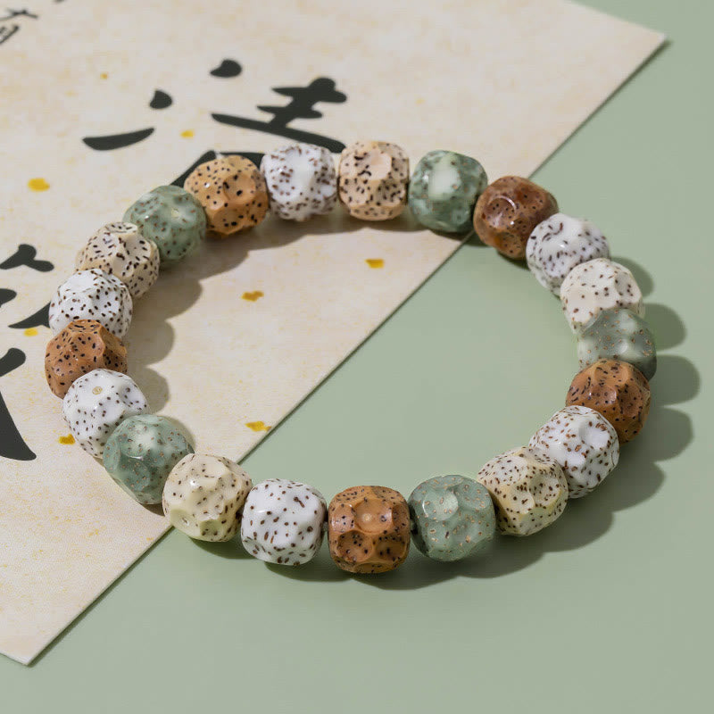 KarmaRipple's Authentic Colorful Bodhi Seed Auspiciousness Wealth Bracelet p1