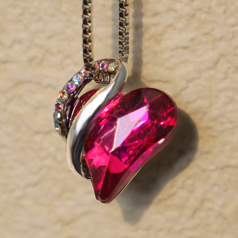 KarmaRipple's Love Heart Birthstone Balancing Energy Pendant Necklace p21